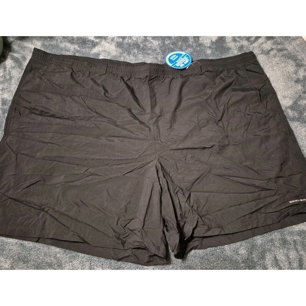 Columbia PFG Backcast Men's 6X Water Shorts UPF 50 Lined Pockets Black $50 Msrp
